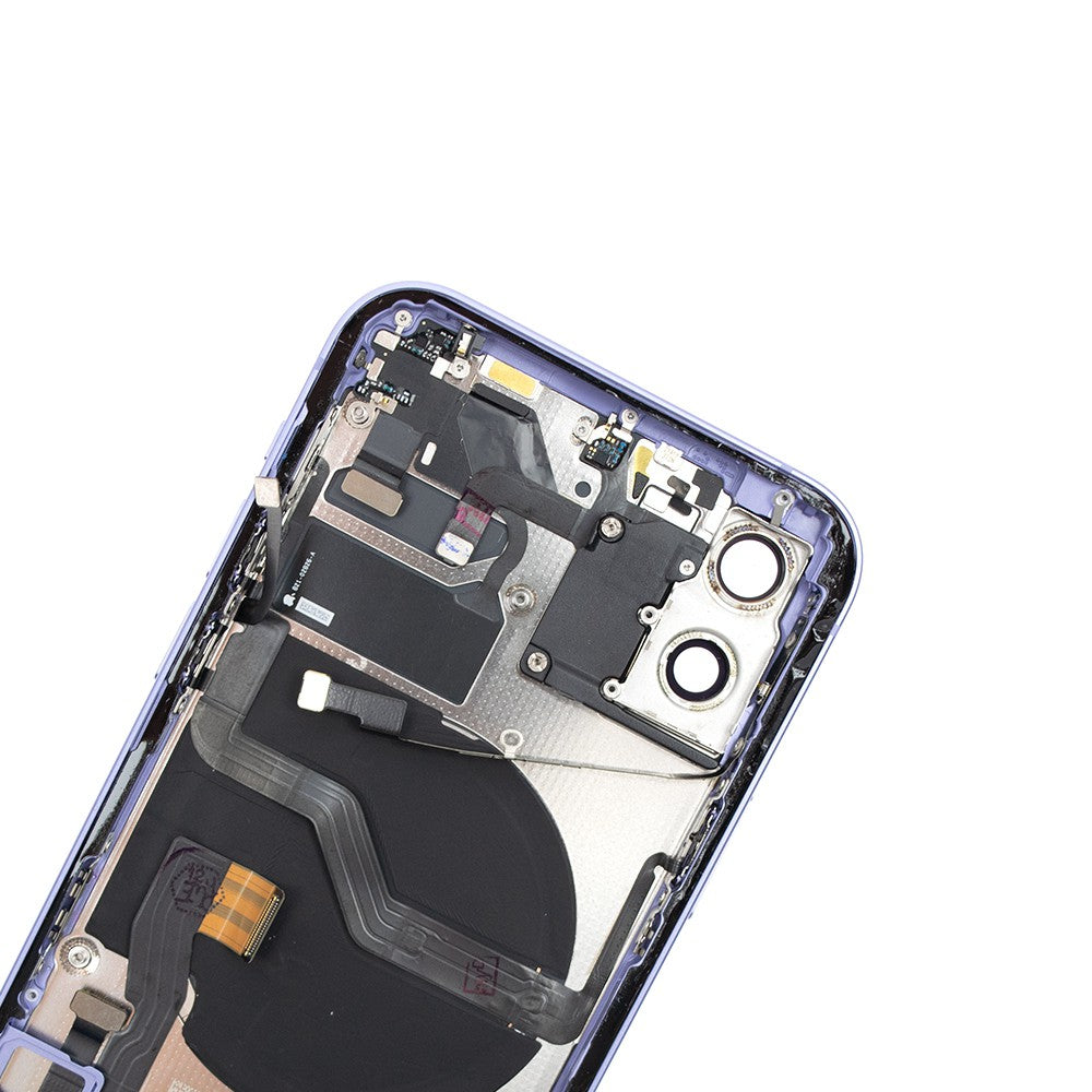 Rear Housing with Full Set Parts for iPhone 12-Purple (Purple) Rear Housing with Full Set Parts for iPhone 12-Purple (Purple)